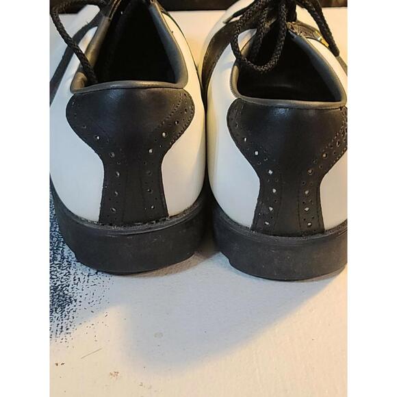 Foot Joy Soft-joy 2 Contour Fit Black White Golf Shoes 8 Men’s 53892 EUC - Picture 4 of 9